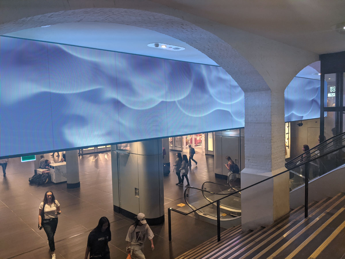 Pareidolia Clouds Mammatus cloud sim, high definition loop, Amsterdam Centraal Station 2021
